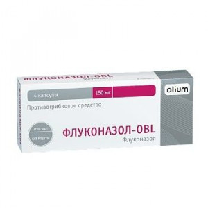 ФЛУКОНАЗОЛ-OBL 150МГ. №4 КАПС. /АЛИУМ/ОБОЛЕНСКОЕ/ ФЛУКОНАЗОЛ-OBL 150МГ. №4 КАПС. /АЛИУМ/ОБОЛЕНСКОЕ/