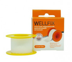 ВЕЛЛФИКС ПЛАСТЫРЬ ФИКСИР. 2,5Х5СМ. НЕТКАН. [WELLFIX]