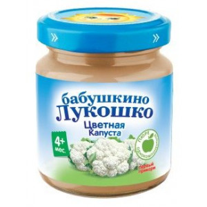 Б.ЛУКОШКО ПЮРЕ 100Г. ЦВ.КАПУСТА 4+ Б.ЛУКОШКО ПЮРЕ 100Г. ЦВ.КАПУСТА 4+