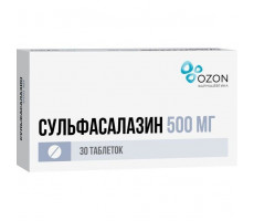 СУЛЬФАСАЛАЗИН 500МГ. №30 ТАБ. П/П/О /АТОЛЛ/ОЗОН/