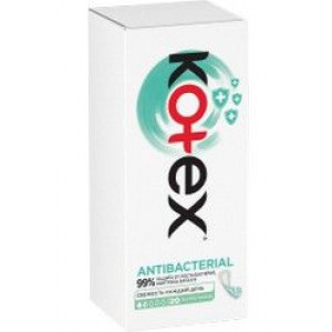 КОТЕКС ПРОКЛАДКИ ЕЖЕДН. А/БАКТЕР. ЭКСТРА ТОНКИЕ №20 [KOTEX]