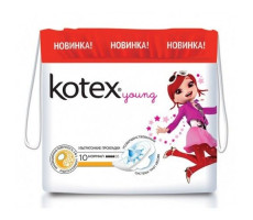 КОТЕКС ПРОКЛАДКИ ЯНГ НОРМАЛ СЕТЧ. №10 [KOTEX]