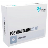 РОЗУВАСТАТИН 20МГ. №90 ТАБ. П/П/О /ОЗОН/