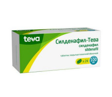 СИЛДЕНАФИЛ-ТЕВА 100МГ. №24 ТАБ. П/П/О