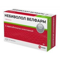 НЕБИВОЛОЛ 5МГ. №28 ТАБ. /ВЕЛФАРМ/