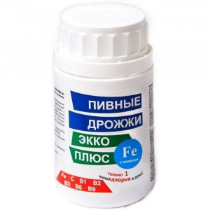 ЭККО ПЛЮС ПИВНЫЕ ДРОЖЖИ + FE №100 ТАБ. (ЖЕЛЕЗО) ЭККО ПЛЮС ПИВНЫЕ ДРОЖЖИ + FE №100 ТАБ. (ЖЕЛЕЗО)