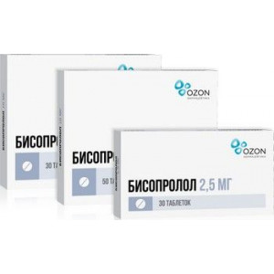 БИСОПРОЛОЛ 5МГ. №90 ТАБ. П/П/О /ОЗОН/