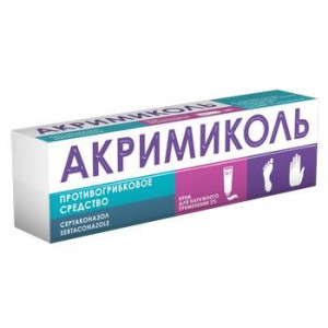 АКРИМИКОЛЬ 2% 30Г. №1 КРЕМ Д/НАРУЖ.ПРИМ. ТУБА АКРИМИКОЛЬ 2% 30Г. №1 КРЕМ Д/НАРУЖ.ПРИМ. ТУБА