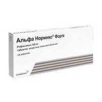 АЛЬФА НОРМИКС ФОРТЕ 550МГ. №14 ТАБ. П/П/О