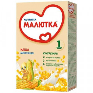 МАЛЮТКА КАША КУКУРУЗА МОЛ. 200/220Г. 5+МЕС. МАЛЮТКА КАША КУКУРУЗА МОЛ. 200/220Г. 5+МЕС.