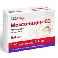 МОКСОНИДИН-СЗ 0,4МГ. №120 ТАБ. П/П/О /СЕВЕРНАЯ ЗВЕЗДА/