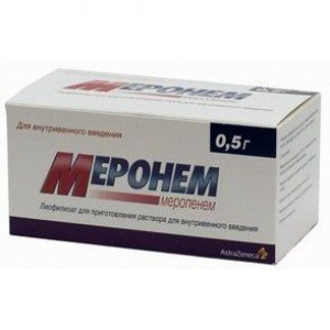 МЕРОНЕМ 500МГ. №10 ПОР. Д/Р-РА Д/В/В ФЛ. /ПФАЙЗЕР/
