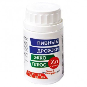 ЭККО ПЛЮС ПИВНЫЕ ДРОЖЖИ + ZN №100 ТАБ. (ЦИНК) ЭККО ПЛЮС ПИВНЫЕ ДРОЖЖИ + ZN №100 ТАБ. (ЦИНК)