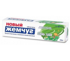 НОВЫЙ ЖЕМЧУГ ЗУБ.ПАСТА СЕМЬ ТРАВ 100МЛ.