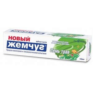 НОВЫЙ ЖЕМЧУГ ЗУБ.ПАСТА СЕМЬ ТРАВ 100МЛ. НОВЫЙ ЖЕМЧУГ ЗУБ.ПАСТА СЕМЬ ТРАВ 100МЛ.